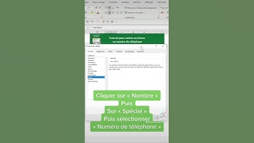 Mettre en forme un numéro de téléphone sur Excel facilement
