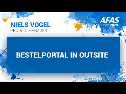 AFAS Open 2020 - Bestelportal in OutSite