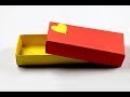 How to make a rectangular origami box  easy origami rectangular box tutorial