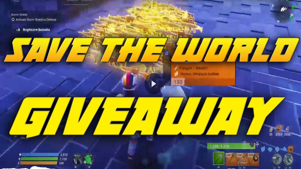Save The World Giveaway Inventory Fill Live Join Fortnite Stw Youtube Save The World Giveaway Inventory Fill Live Join Fortnite Stw Youtube