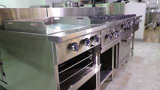 Hotel Restaurant 900 Series Commercial Stainless Steel Kitchen Equipment Gas Range Stove