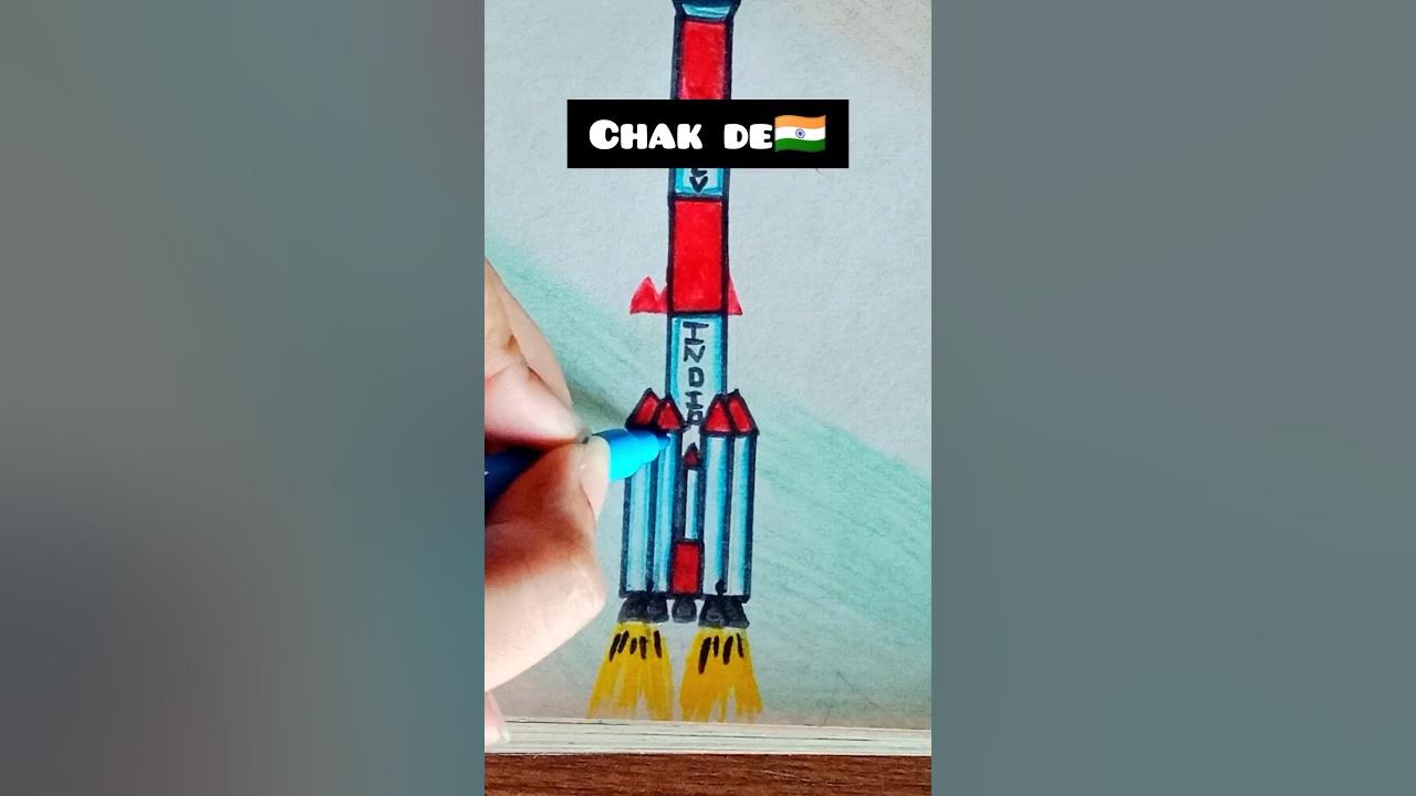 Aditya L1 drawing🚀 l mission sun 🌞 l ISRO-PSLV #isro #shorts #drawing #