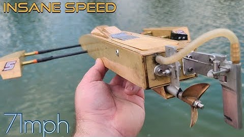 Custom Prop Shrimp Outrigger Rc Boat  Speedrun 70 + Mph