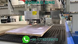 SUDIAO CNC Router automatic tool change with a multi-function drilling system