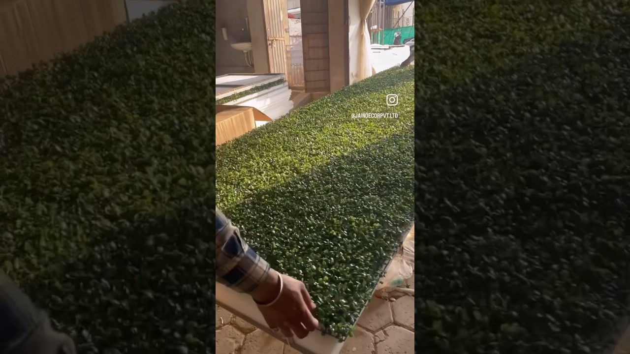 grass panel vertical garden 