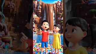 🌋🍬 The Mischievous Jellybean Volcano | Funny Kids Cartoon Adventure | Magical Candy Story ✨🌈#shorts