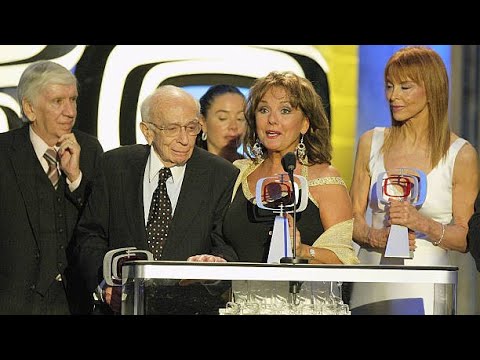 Gilligan's Island Cast honored at TV Land Awards. Bob Denver, Tina Louise, Dawn Wells. March 7, 2004