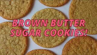 BROWN BUTTER SUGAR COOKIES Recipe! Simple, Soft & Chewy!