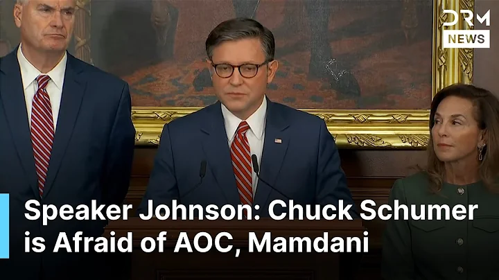 FULL PRESSER: Mike Johnson, Republicans Slam Chuck Schumer on Government Shutdown Day 8 | AC1G