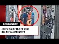 Golpea a joven con boxer por ejercitador en gym de la Balbuena