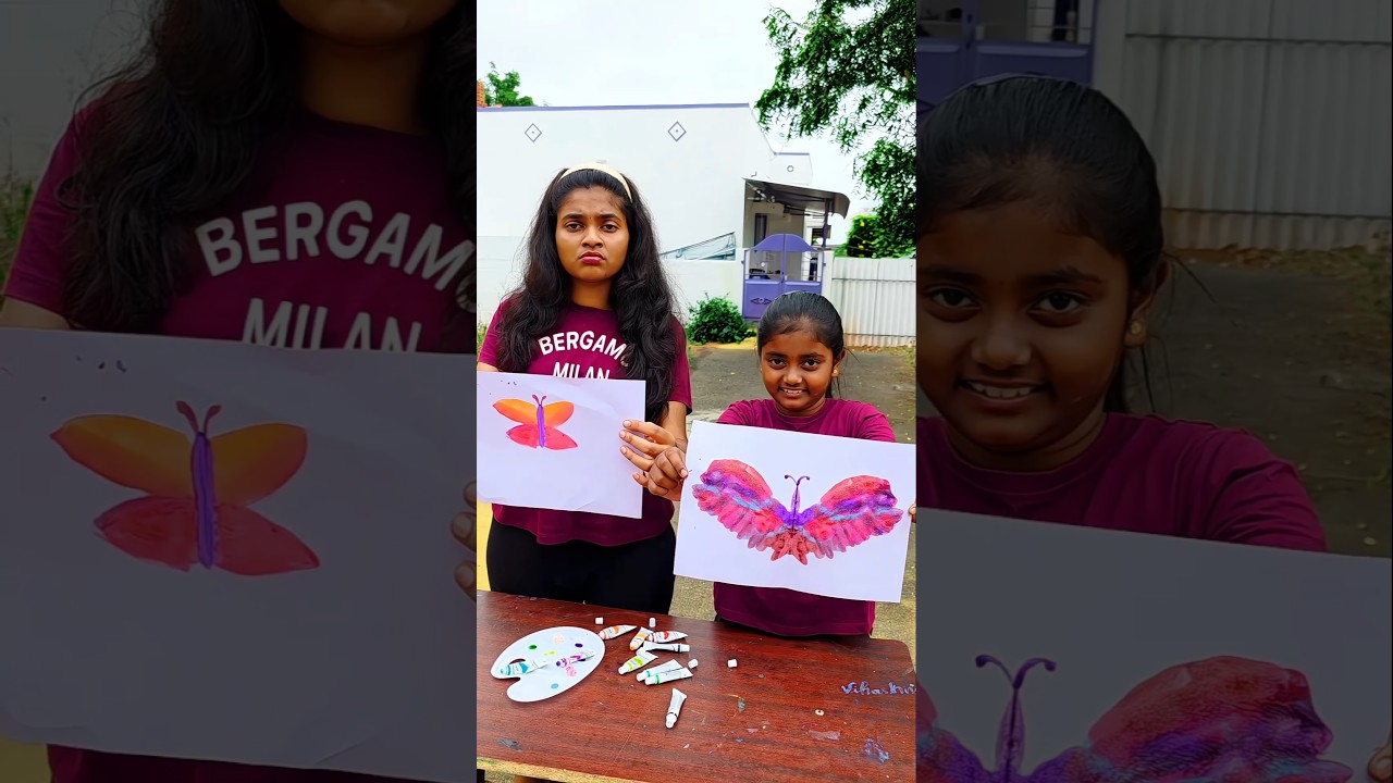 Butterfly Painting Hack 🦋😱tom&Jerry 👌Diyaishwarya 