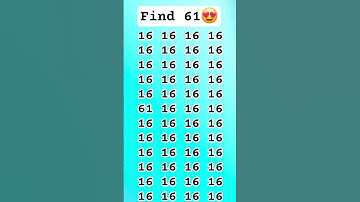 👉 61♨️ #gkquiz #shorts #ढूंढो find the odd number 💋 #gkquestion #pahlei #maths #puzzle #gkinhindi