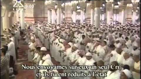 تلاوة من سورة القمر للشيخ د. ماهر المعيقلي من صلاة التراويح بالمسجد النبوي رمضان 1427