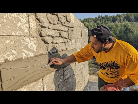 ديكور اسمنت طريقة تقليد الخشب من الاسمنت احمد الاغا     