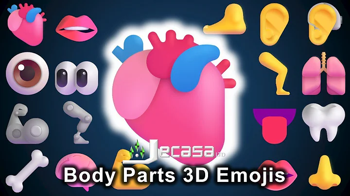 3D Emoji Meanings Part 4 - Body Parts | Fluent Emojis | Learning English with 3D Emojis