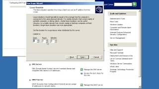 How to configure DHCP in Window Server 2003