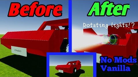 Race Car With Rotating Lights! No Mods Vanilla - Evertech Sandbox (4k)