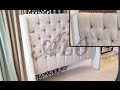 DIY - HOW TO MAKE YOUR OWN TUFTED HEADBOARD WITH WINGS | DIY - ALO Upholstery