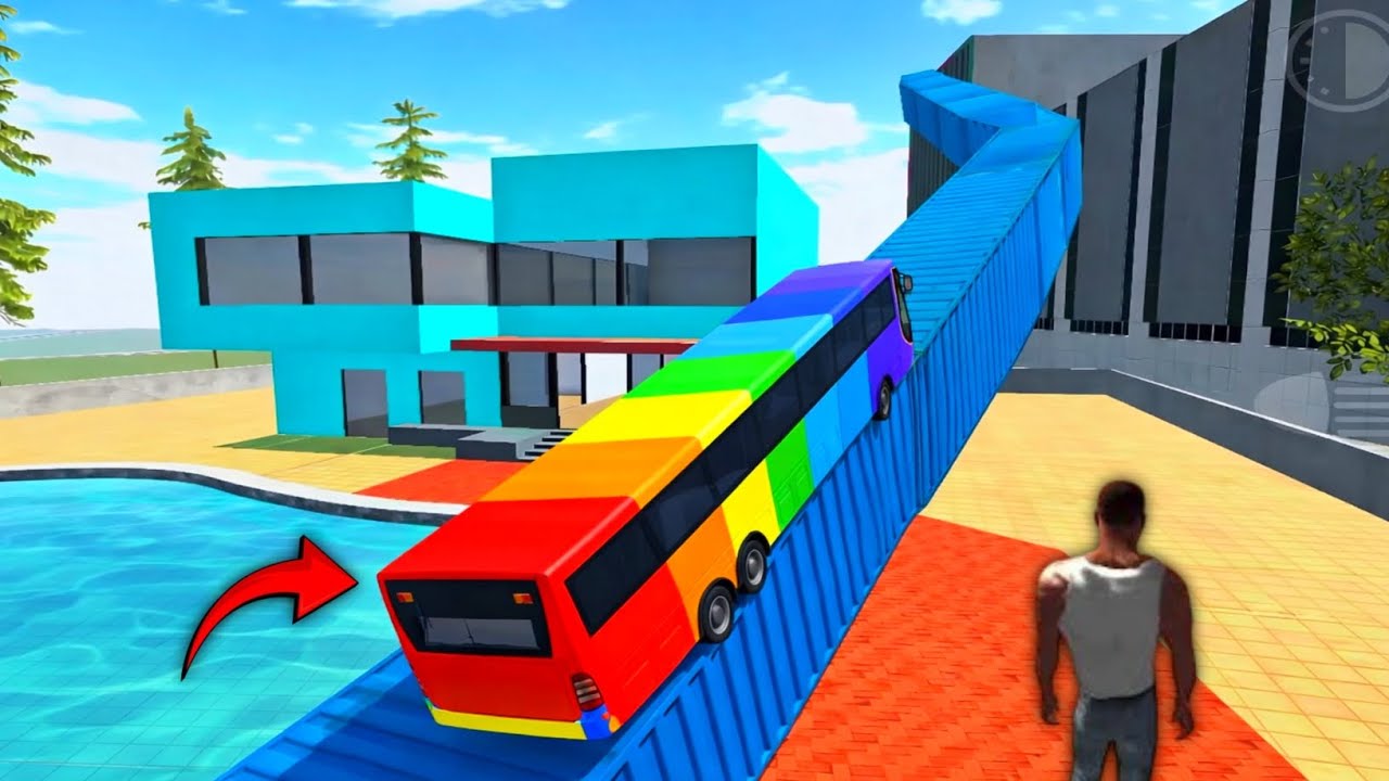 RGB Bus🚌 Ko Jitne Ke Liye Is Khatarnak Ramp Ko Par Karna Hai🤯 ||इस RGB बस🚌 को जीतने का चैलेंज 🤯|| 