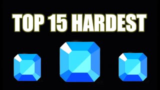 Rolling Sky  Top 15 HARDEST GEMS EVER !