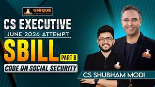 SBILL CODE ON SOCIAL SECURITY LECTURE 11 CHAPTER 19  CS EXECUTIVE JUNE 2026