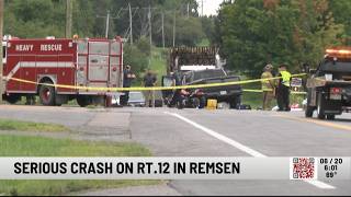 Crash on Route 12 in Remsen