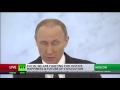 President Putin: "No Room, No Shelter, No Contacts, No Business with terrorists"