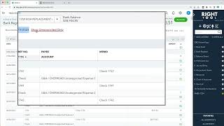 RightTool PRO: Filter for Unreconciled Transactions in Register