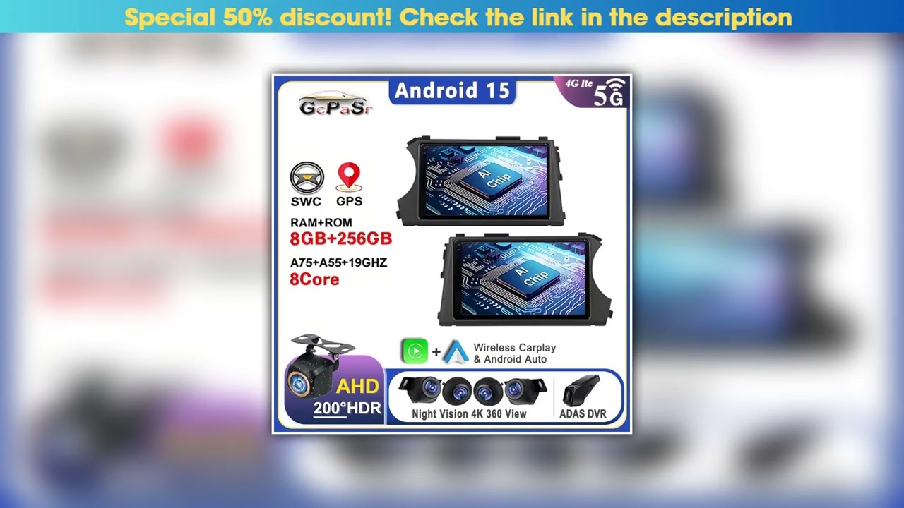 Top Android 15 For SsangYong Kyron Actyon 2005 - 2013 RHD LHD Auto Radio Multimedia Player GPS Navi