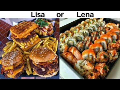 LISA OR LENA #53 💞 (FOOD & SWEETS) PART 2 @helena035