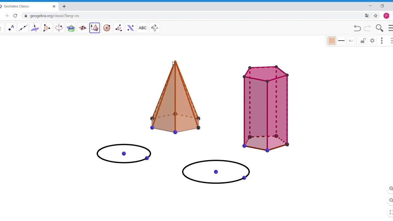 Creando cuerpos geométricos con geogebra