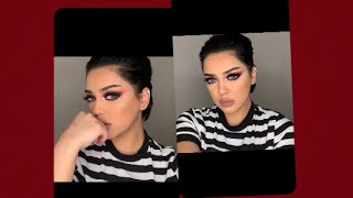 سموكي اسود وخمري جريئ🥺❤️🖤