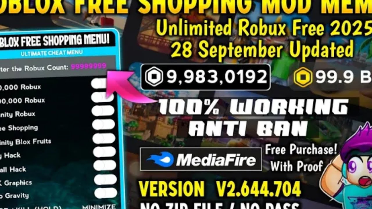 Roblox Mod Menu Shark 2.644.704 | Unlimited Robux with Free Shopping ...