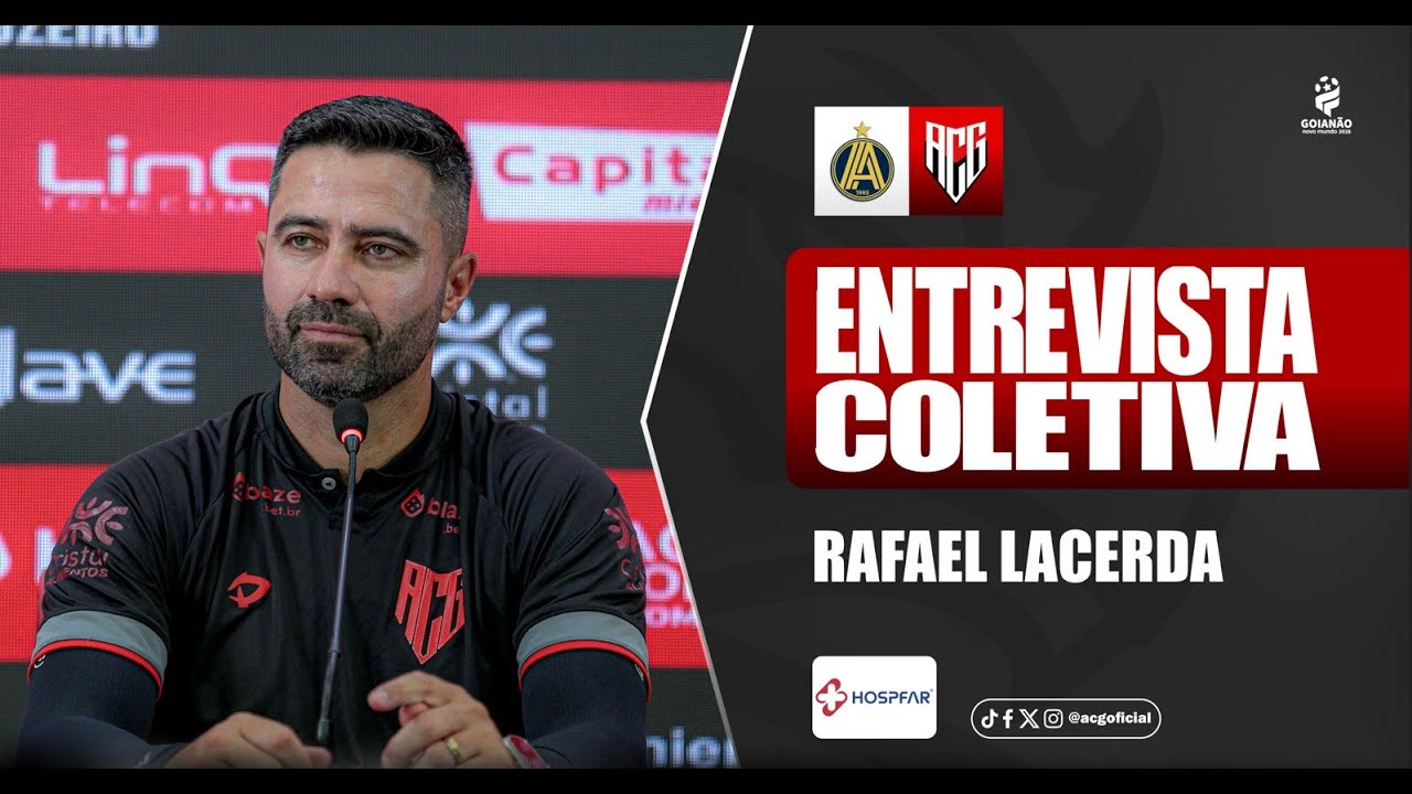 ⚫🔴 AO VIVO -  Entrevista coletiva Rafael Lacerda - pós jogo: Aparecidense x Atlético Goianiense