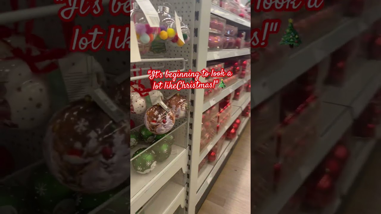 Shops are stocking up on Christmas decor the holiday spirit is starting to shine through! 