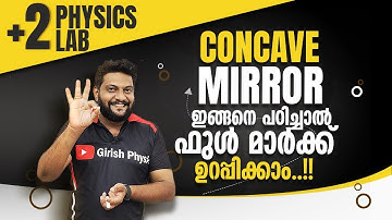 Plus Two | Physics | Lab | Concave Mirror | Convex Lens | Graphs