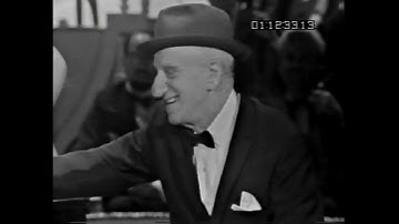 Jimmy Durante does part of his Las Vegas act, 1965