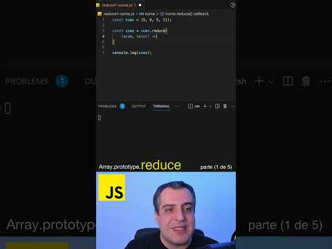 REDUCE - JS (parte 1 de 5) #shorts #js #javascript #nodejs #reactjs #vuejs #reduce