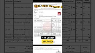 B.ED. Third Semester Result 2026 #rmpsu #bedresult #viral #shorts