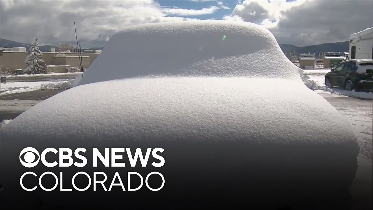 Colorado's mountain communities digging out after big snowfall - YouTube