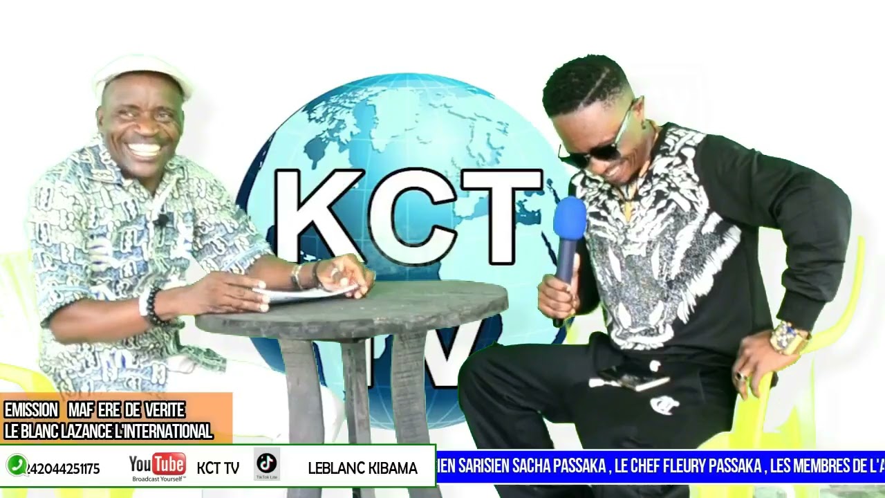 L'ARTISTE MUSICIEN AFRICAIN NKUTAKITE SUR KCT TV A L'ÉMISSION MAF ÈRE DE VÉRITÉ FACE À LEBLANC 