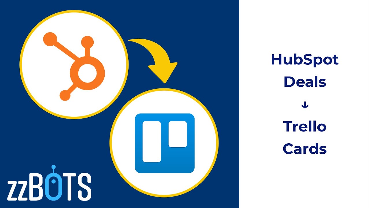 How to Sync HubSpot Deals over to Trello Cards | zzBots - YouTube