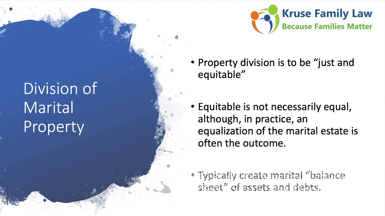 Basics of MN Divorce Property Division YouTube
