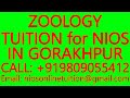 ZOOLOGY TUITION for NIOS IN GORAKHPUR- SECONDARY &amp; SENIOR SECONDARY- MATHEMATICS, SCIENCE, PHYSICS