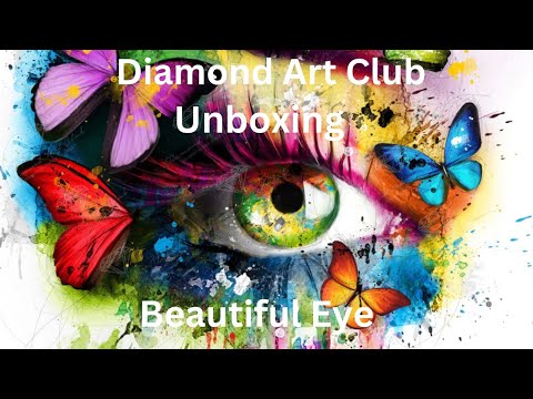 Unboxing Art Dot Butterfly Diamond Painting Kit 