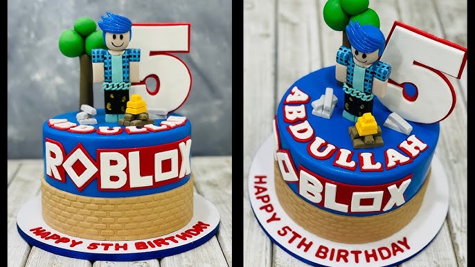 Roblox Birthday Cake 2EB  Roblox birthday cake, Roblox cake, Roblox