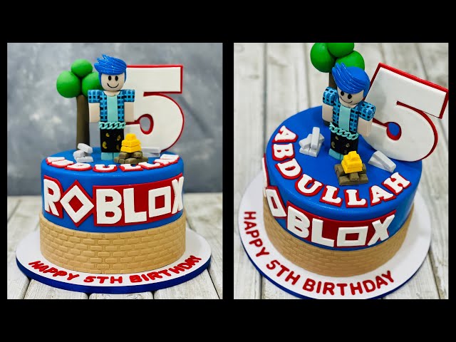 Roblox and Lego Cake