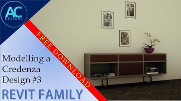 Modelling a Credenza Design #3 in Revit Family | Revit Tutorial | Tips and Tricks