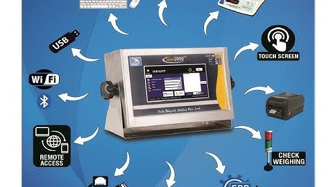 Weighing Machine with Barcode Label Sticker Printing, Check Weighing, Piece Counting with Tower lamp