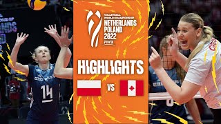 🇵🇱 POL vs. 🇨🇦 CAN - Highlights Phase 2| Women's World Championship 2022